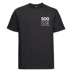500 Club Classic Unisex Heavyweight Combed Cotton T-Shirt Thumbnail